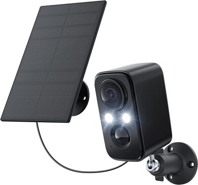 IHOXTX Camara Vigilancia WiFi Exterior Solar